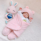 Baby Quilt Thickened Plush Split Sleeping Bag - Happy Coo